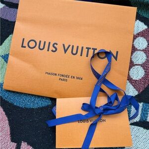 Louis Vuitton Paper Gift Bag + Card